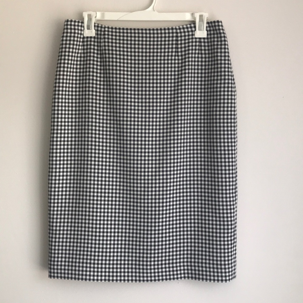 PLAID PENCIL SKIRT